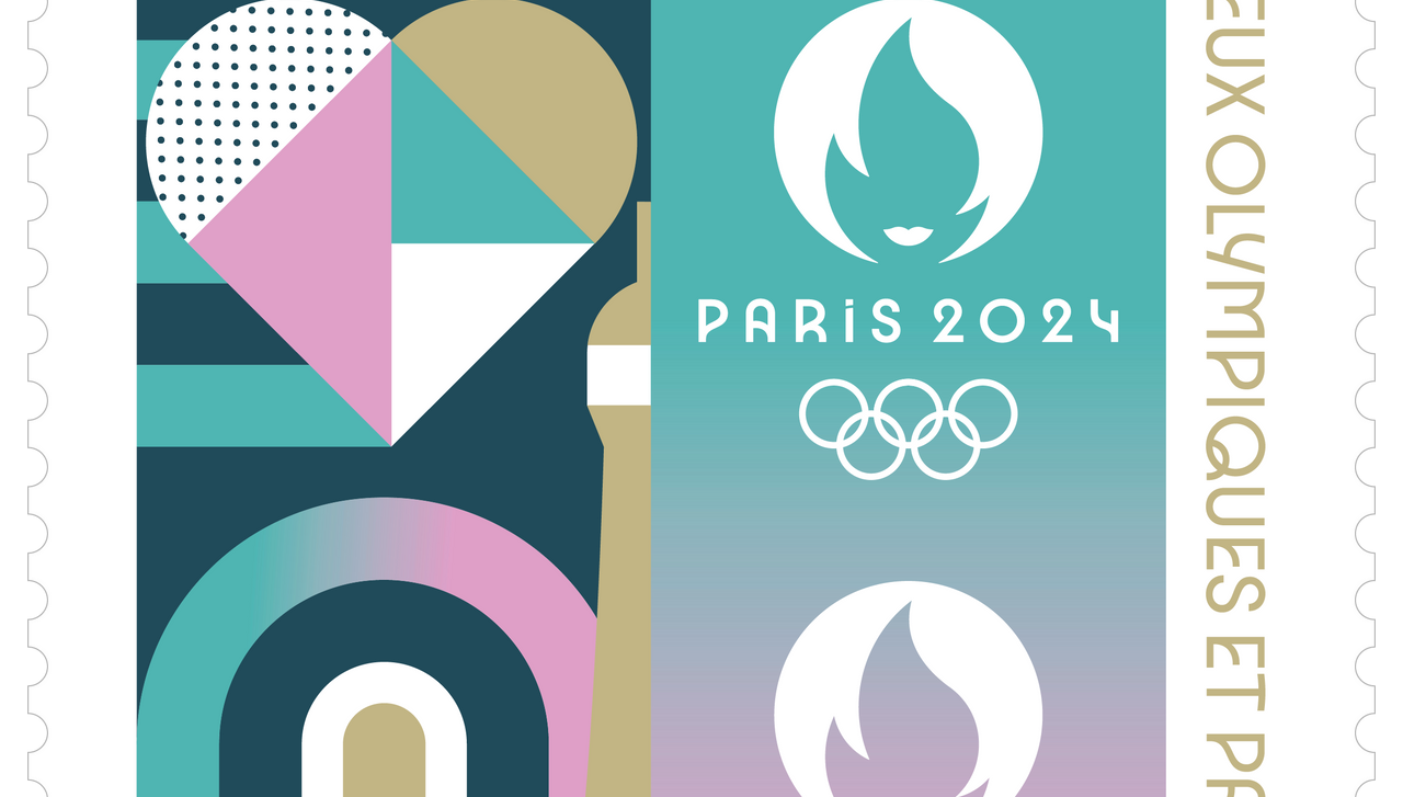 巴黎奥组委联合法国邮政发布奥运官方邮票<br>
