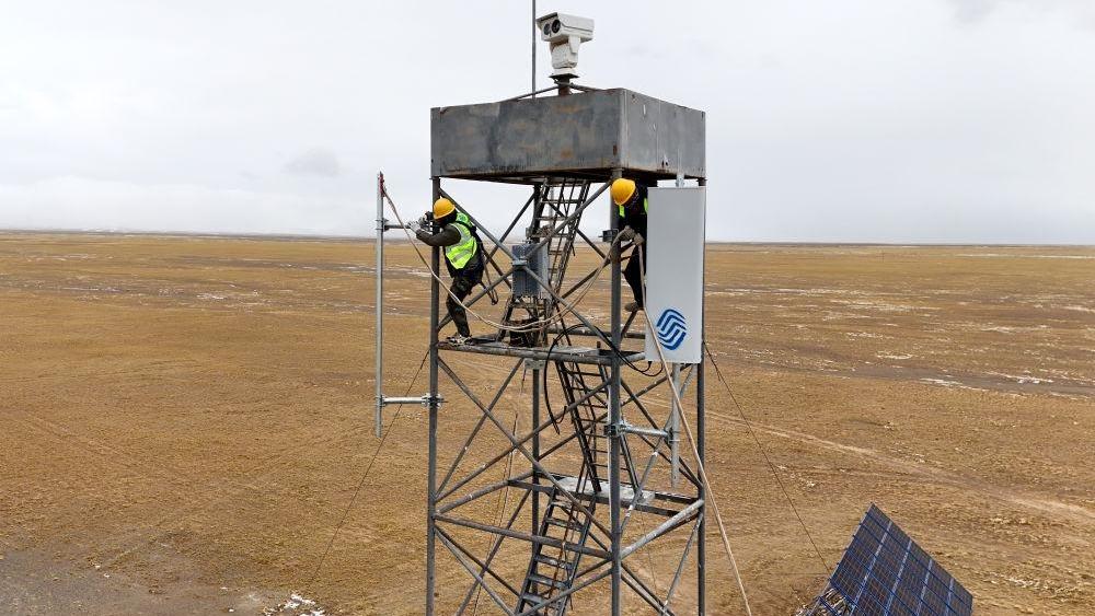 青海可可西里国家级自然保护区库赛湖5G基站投运