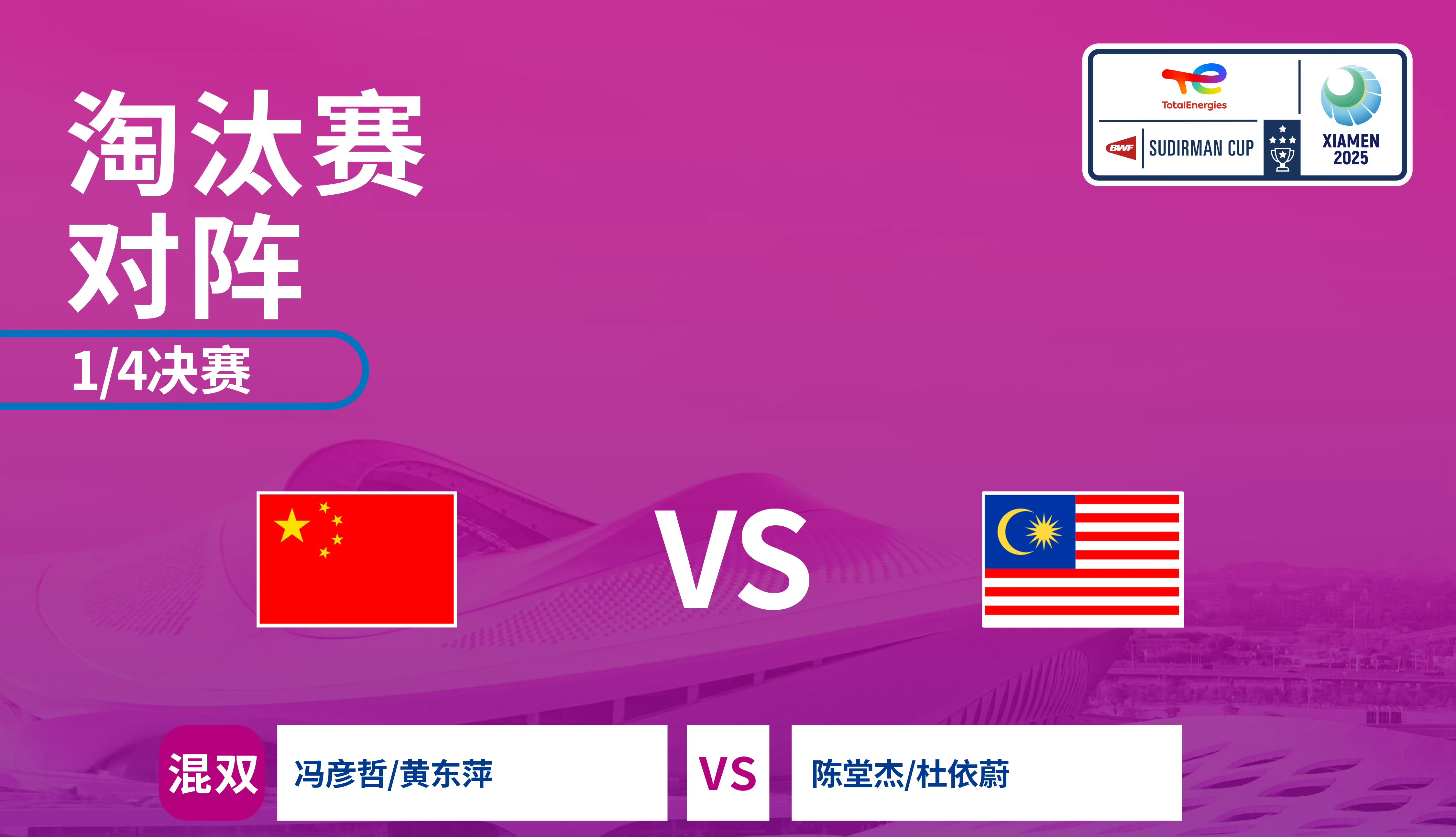 3-0力克马来西亚队，国羽闯入苏迪曼杯半决赛