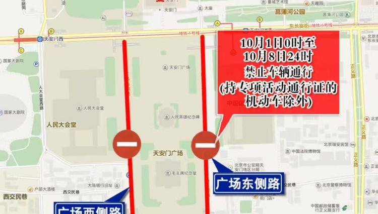 假期期间，天安门及香山地区将采取临时交通管理措施