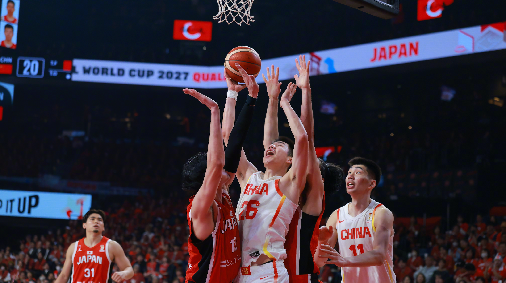 篮球世界杯预选赛,中国男篮客场87:80逆转日本男篮