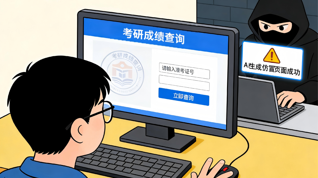 考研查分必看!警惕这四类典型网络安全风险