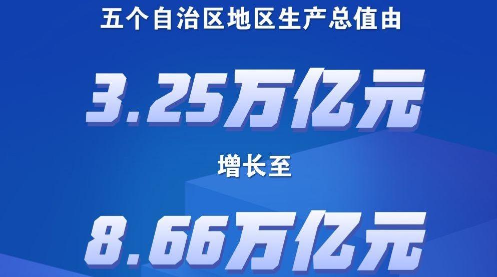 2025年五个自治区地区生产总值达8.66万亿元